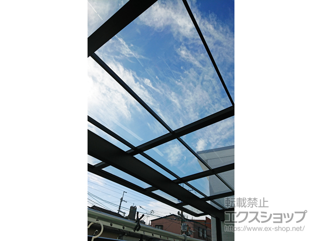 兵庫県尼崎市ののバルコニー・ベランダ屋根 スピーネ F型 屋根タイプ 単体 積雪〜20cm対応 施工例