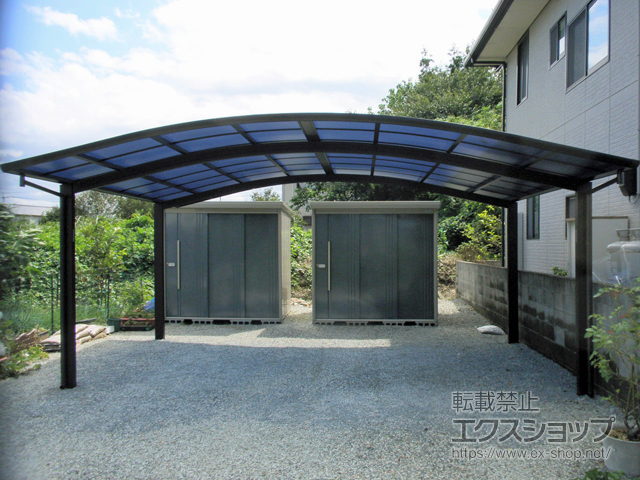 徳島県名西郡石井町ののカーポート レイナツインポートグラン　積雪〜20cm対応 施工例