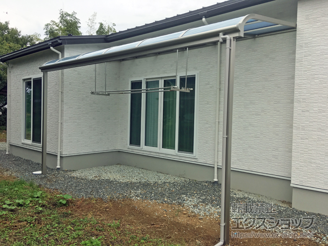 兵庫県丹波市ののテラス屋根 ソラリア R型 テラスタイプ 単体 積雪〜20cm対応 施工例