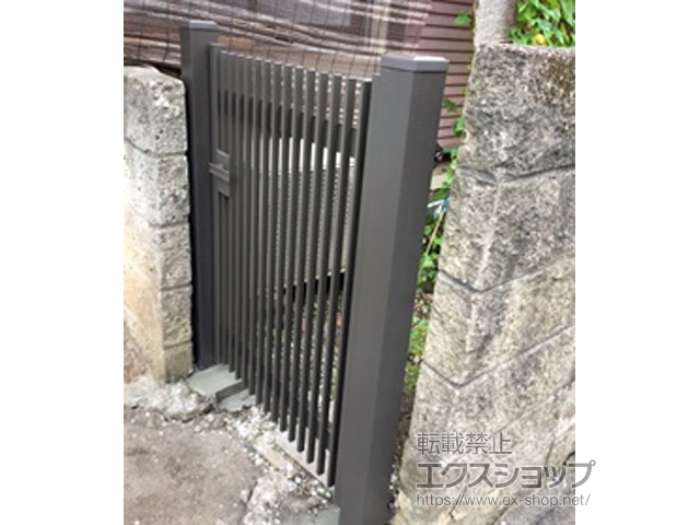 東京都八王子市のの門扉 ハイ千峰 片開き　柱使用 施工例