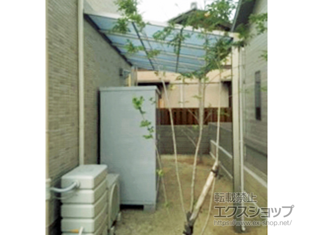 香川県観音寺市ののテラス屋根 ソラリア F型 テラスタイプ 単体 積雪〜20cm対応 施工例