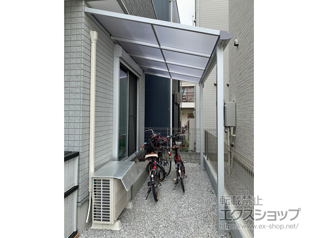 埼玉県朝霞市ののテラス屋根 ソラリア F型 テラスタイプ 単体 積雪〜20cm対応 施工例