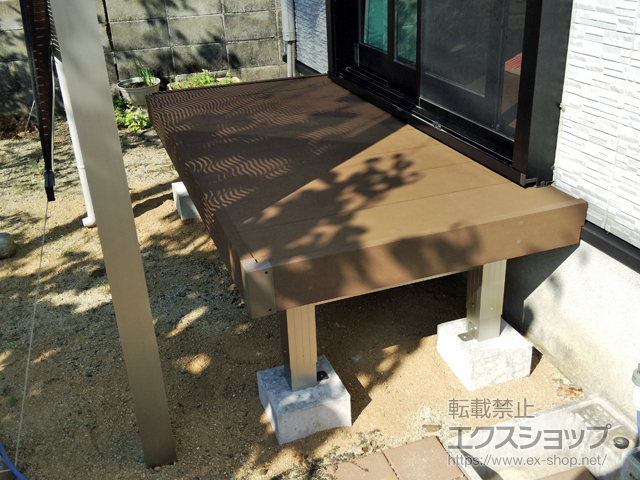 熊本県熊本市ののウッドデッキ リウッドデッキ 200 施工例