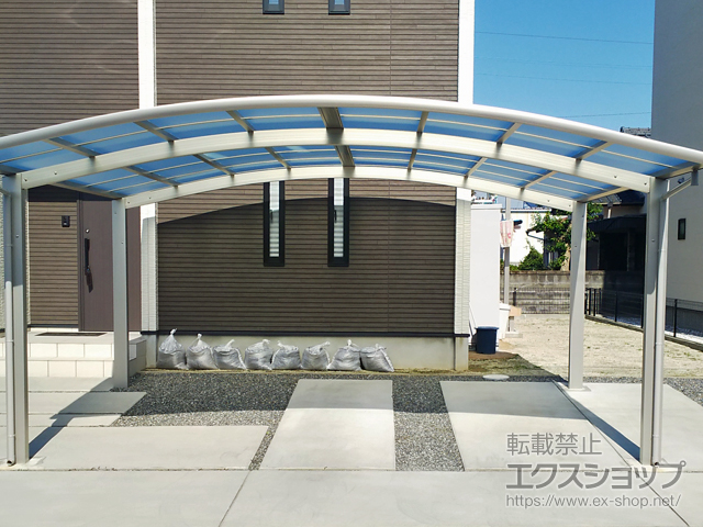 福岡県朝倉郡筑前町ののカーポート レイナツインポートグラン　積雪〜20cm対応 施工例