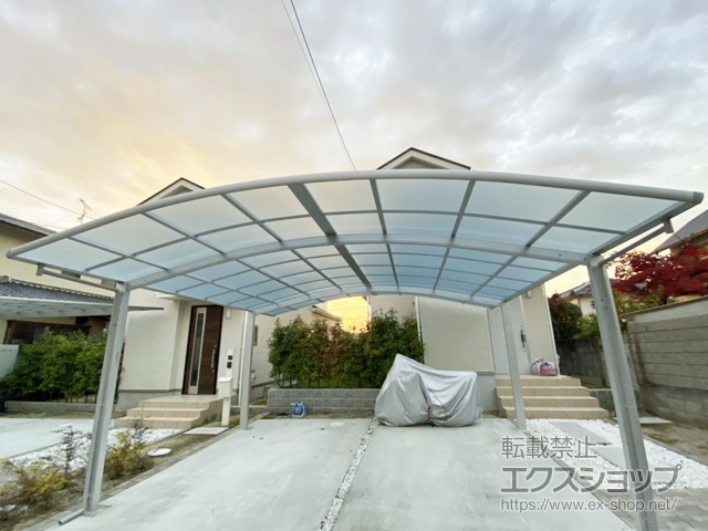 兵庫県川西市ののカーポート レイナツインポートグラン　積雪〜20cm対応 施工例