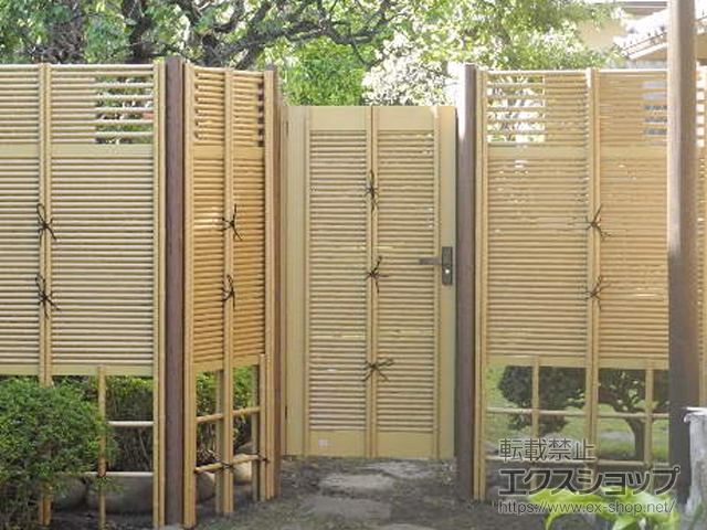 神奈川県横浜市のの門扉 京香 御簾垣扉 片開き 施工例