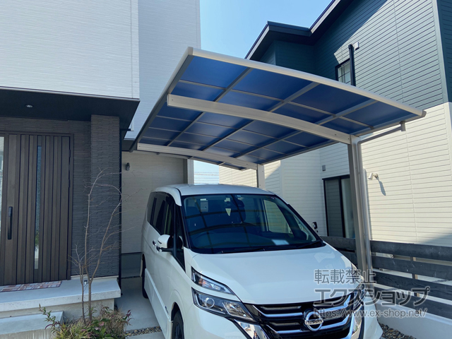 広島県広島市ののカーポート プレシオスポート 積雪〜20cm対応 施工例