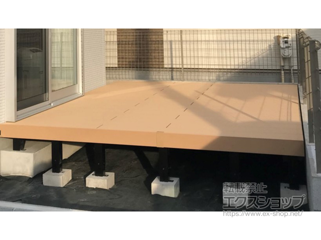 東京都小平市ののウッドデッキ リウッドデッキ 200 施工例