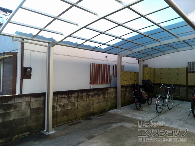 埼玉県所沢市ののカーポート レイナポートグラン 延長　積雪〜20cm対応 施工例