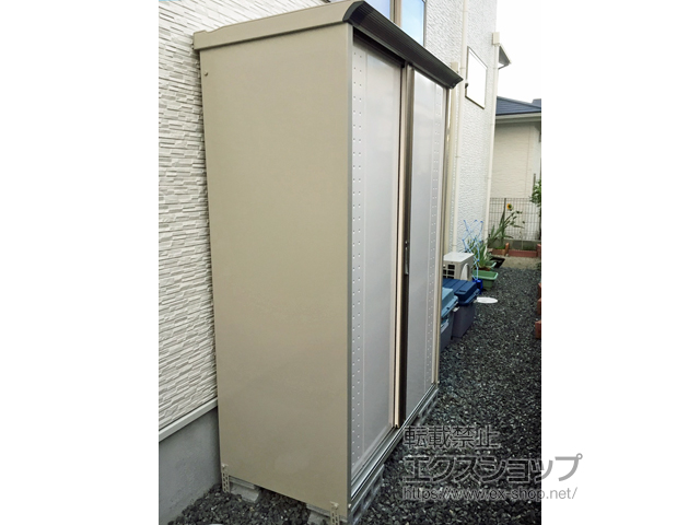 大阪府箕面市のの物置・屋外倉庫 グランプレステージジャンプ 1304×650×1900（GP-136A-T） GP-136A-T-SW 施工例