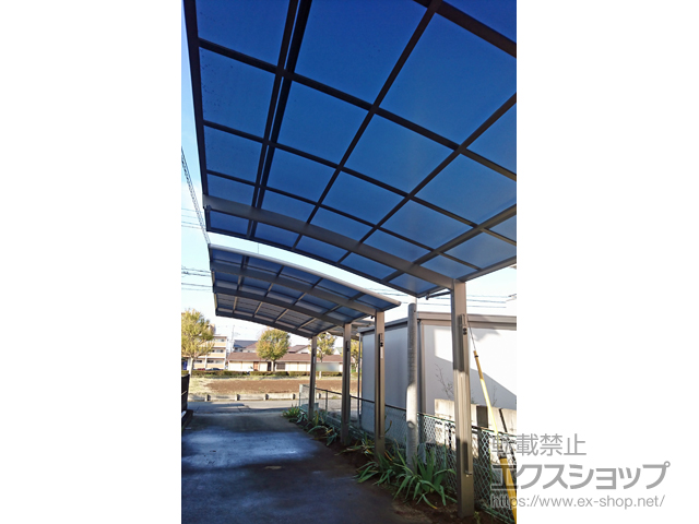 茨城県つくば市ののカーポート ネスカR 延長 積雪〜20cm対応 台風補償付 施工例