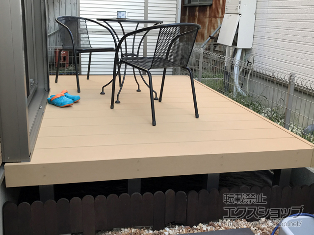 千葉県我孫子市ののウッドデッキ リウッドデッキ 200 施工例