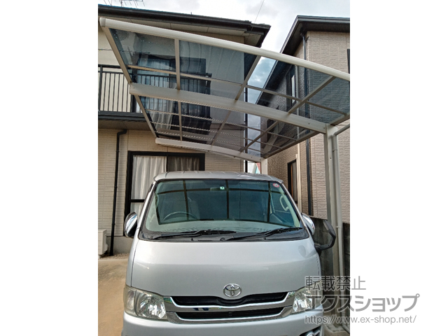 岡山県岡山市ののカーポート プレシオスポート 積雪〜20cm対応 施工例