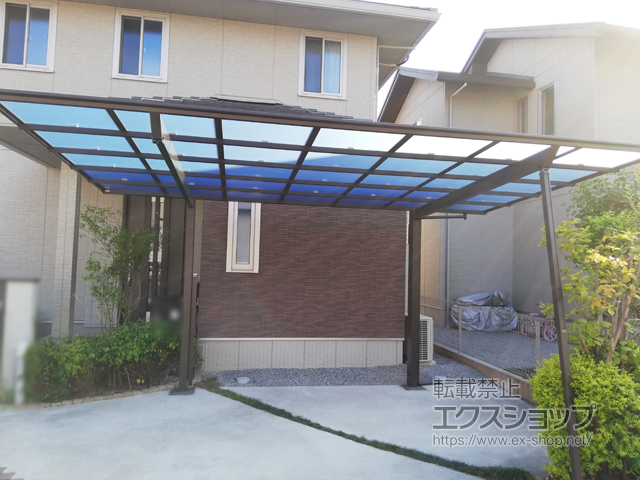 栃木県小山市ののカーポート ソリッドポート 積雪〜20cm対応 施工例