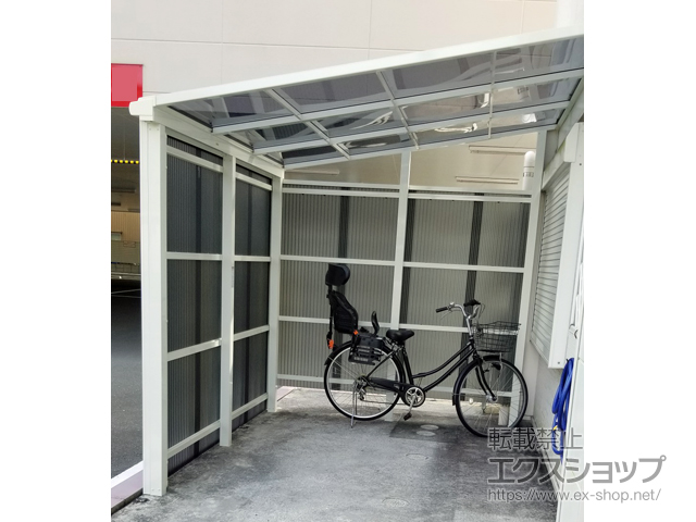 高知県高知市ののテラス屋根 スピーネ F型 テラスタイプ 単体 積雪〜20cm対応 施工例