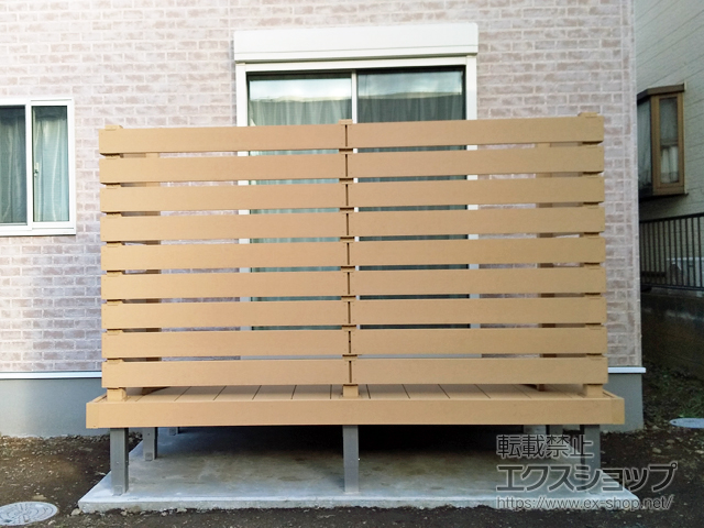 神奈川県秦野市ののウッドデッキ リウッドデッキ 200 施工例