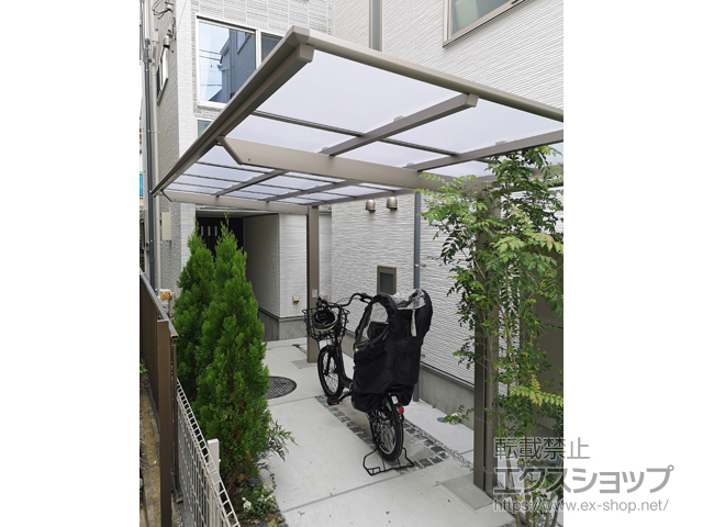 東京都品川区ののサイクルポート・駐輪場 ネスカFミニ (フラットスタイル) 積雪〜20cm対応 施工例