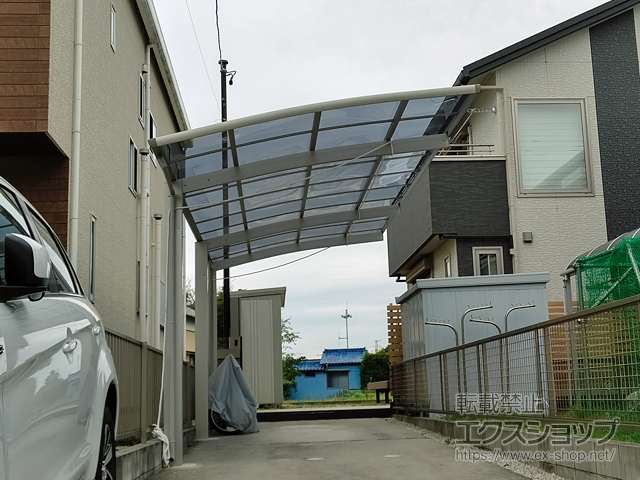 愛知県西尾市ののカーポート レイナポートグラン 延長　積雪〜20cm対応 施工例