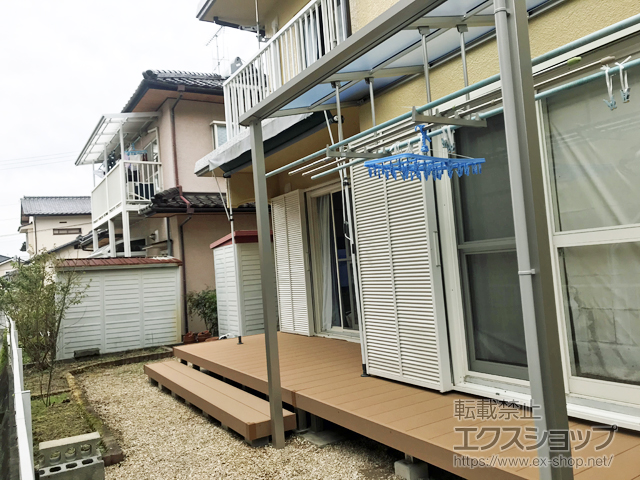 広島県東広島市ののウッドデッキ リウッドデッキ 200 施工例