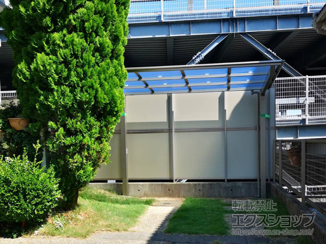 愛知県岡崎市ののサイクルポート・駐輪場 ネスカFミニ (フラットスタイル) 積雪〜20cm対応 施工例