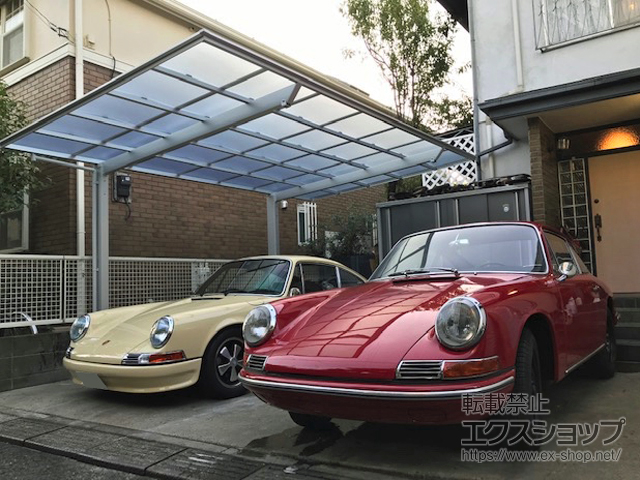 東京都杉並区ののカーポート フーゴF (フラットスタイル) 積雪〜20cm対応 施工例