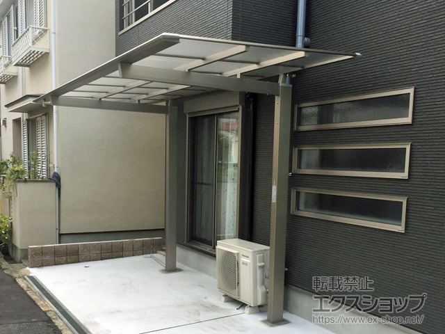 大阪府大東市ののサイクルポート・駐輪場 ニューマイリッシュミニ 逆勾配 前下がり 施工例