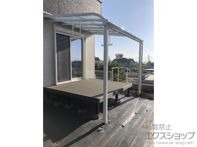 群馬県北群馬郡榛東村ののウッドデッキ リウッドデッキ 200 施工例
