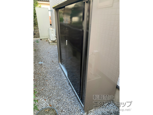 埼玉県富士見市のの物置・屋外倉庫 ナイソーシスター　1740×580×1603（KMW-176D-P） KMW-176D-P 施工例