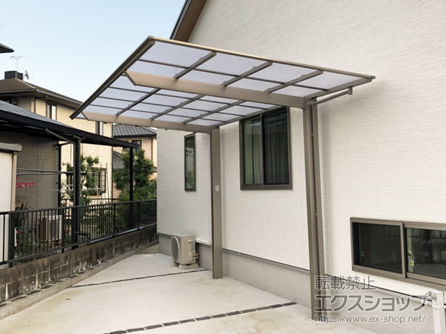 福岡県朝倉市ののカーポート ネスカF (フラットスタイル) 積雪〜20cm対応 施工例