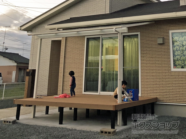 福岡県築上郡吉富町ののウッドデッキ リウッドデッキ 200 施工例