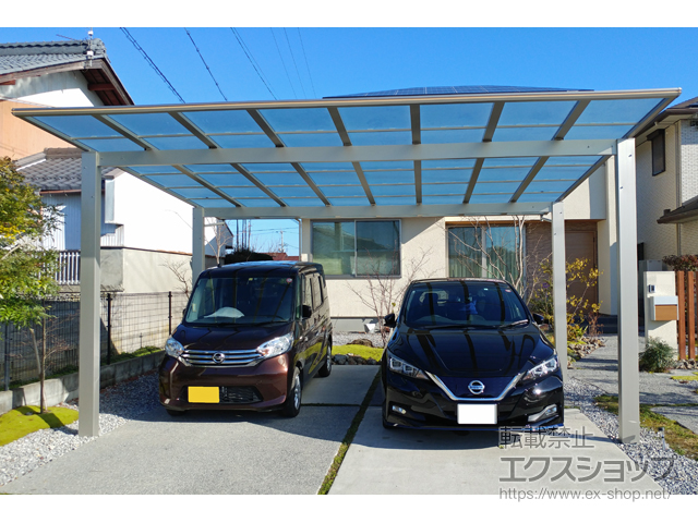 ののカーポート エフルージュ ツイン マテリアルカラー 積雪〜20cm対応 施工例