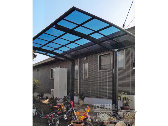 広島県福山市ののカーポート プレシオスポート 積雪〜20cm対応 施工例