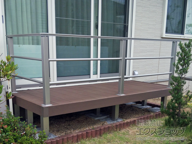 福岡県糟屋郡新宮町ののウッドデッキ マージウッドデッキ 施工例