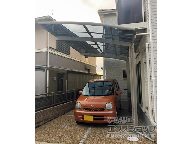 京都府宇治市ののカーポート レイナポートグラン　積雪〜20cm対応 施工例