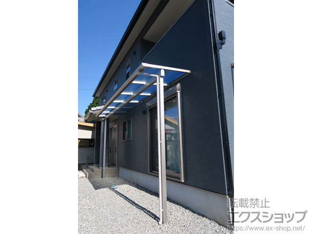三重県津市ののテラス屋根 ソラリア F型 テラスタイプ 単体 積雪〜20cm対応 施工例