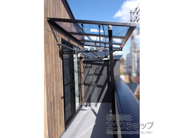 千葉県市川市ののバルコニー・ベランダ屋根 スピーネ F型 屋根タイプ 単体 積雪〜20cm対応 施工例