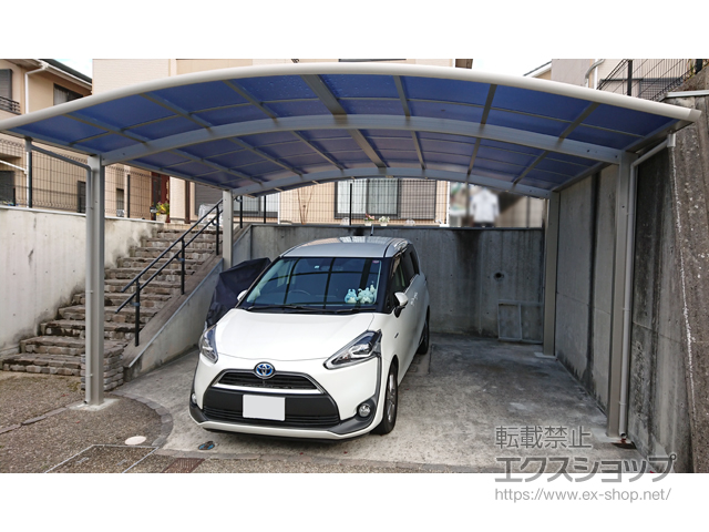 兵庫県三田市ののカーポート レイナツインポートグラン　積雪〜20cm対応 施工例