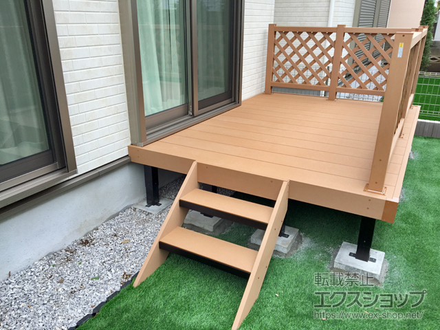 東京都立川市ののウッドデッキ マージウッドデッキ 施工例