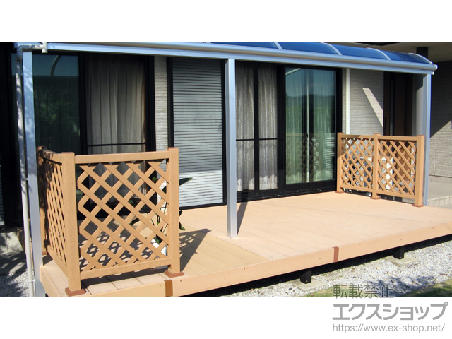 鹿児島県南九州市ののウッドデッキ リウッドデッキ 200 施工例