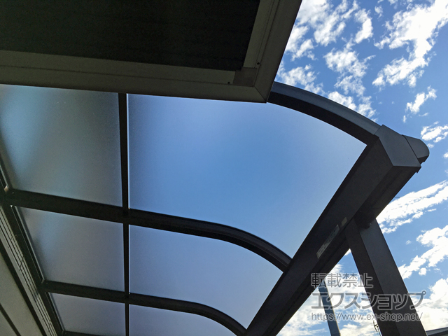 福岡県北九州市ののテラス屋根 ソラリア R型 テラスタイプ 単体 積雪〜20cm対応 施工例