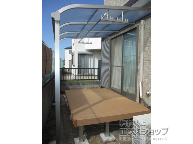 千葉県白井市ののテラス屋根 ソラリア R型 テラスタイプ 単体 積雪〜20cm対応 施工例
