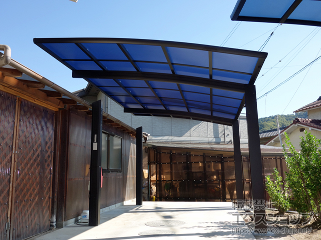 広島県福山市ののカーポート レイナポートグラン　積雪〜20cm対応 施工例