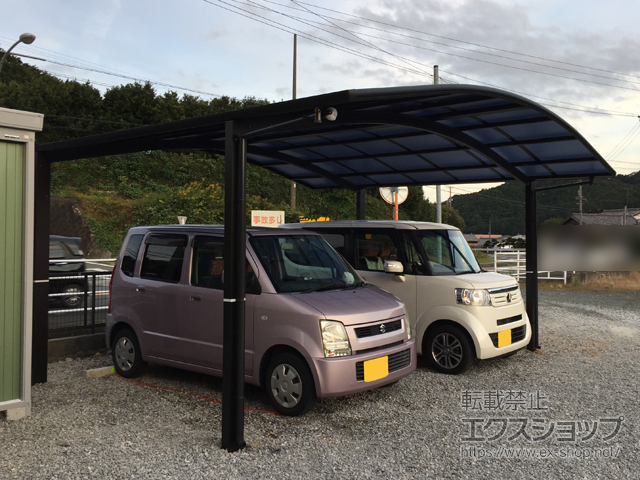 静岡県浜松市ののカーポート プレシオスポート ワイド 積雪〜20cm対応 施工例