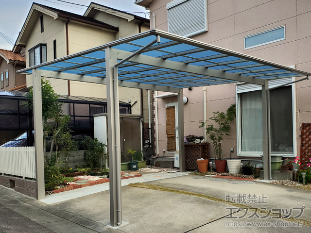 大阪府泉佐野市ののカーポート エフルージュ ツイン 積雪〜20cm対応 施工例