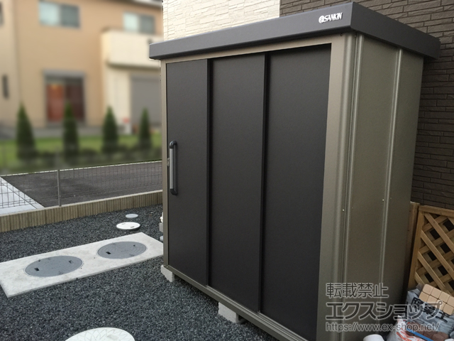 埼玉県羽生市のの物置・屋外倉庫 エスケーエイト SK8-50 一般型 1800×800×1940 SK8-50-GK 施工例