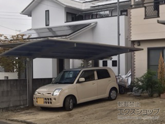 愛媛県松山市ののカーポート プレシオスポート 積雪〜20cm対応 施工例