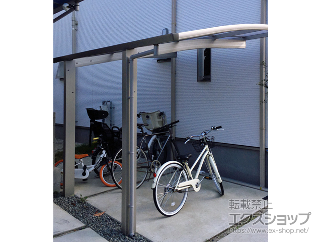 福岡県福岡市ののサイクルポート・駐輪場 プレシオスポート ミニ 積雪〜20cm対応 施工例