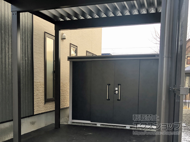 北海道札幌市のの物置・屋外倉庫 エルモ 積雪型 2920×1870×2119 LMDS-2918-SM 施工例