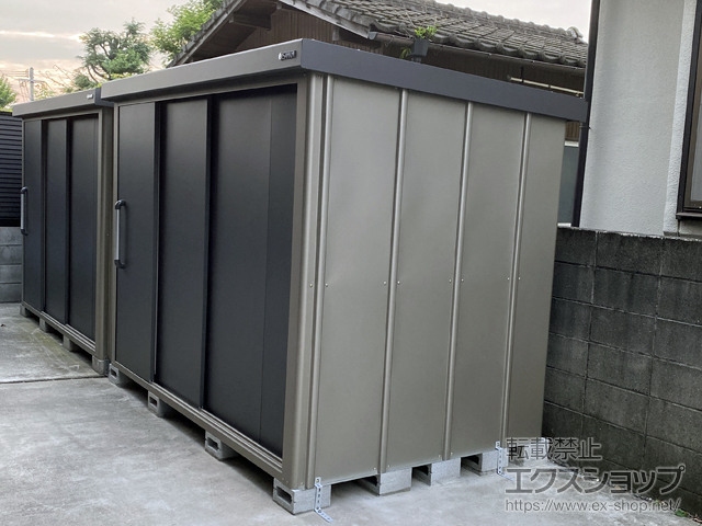 大分県大分市のの物置・屋外倉庫 エスケーエイト SK8-50 一般型 1800×800×1940 SK8-50-GK 施工例