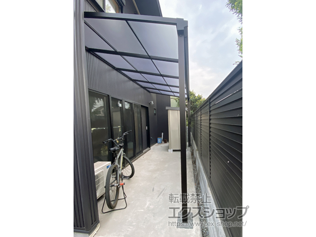 大分県大分市ののテラス屋根 ソラリア F型 テラスタイプ 単体 積雪〜20cm対応 施工例